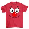 Happy Face Red Nose Novelty Funny T-Shirt Mens Womens Tees Top Adults and Comedy Tee Shirt