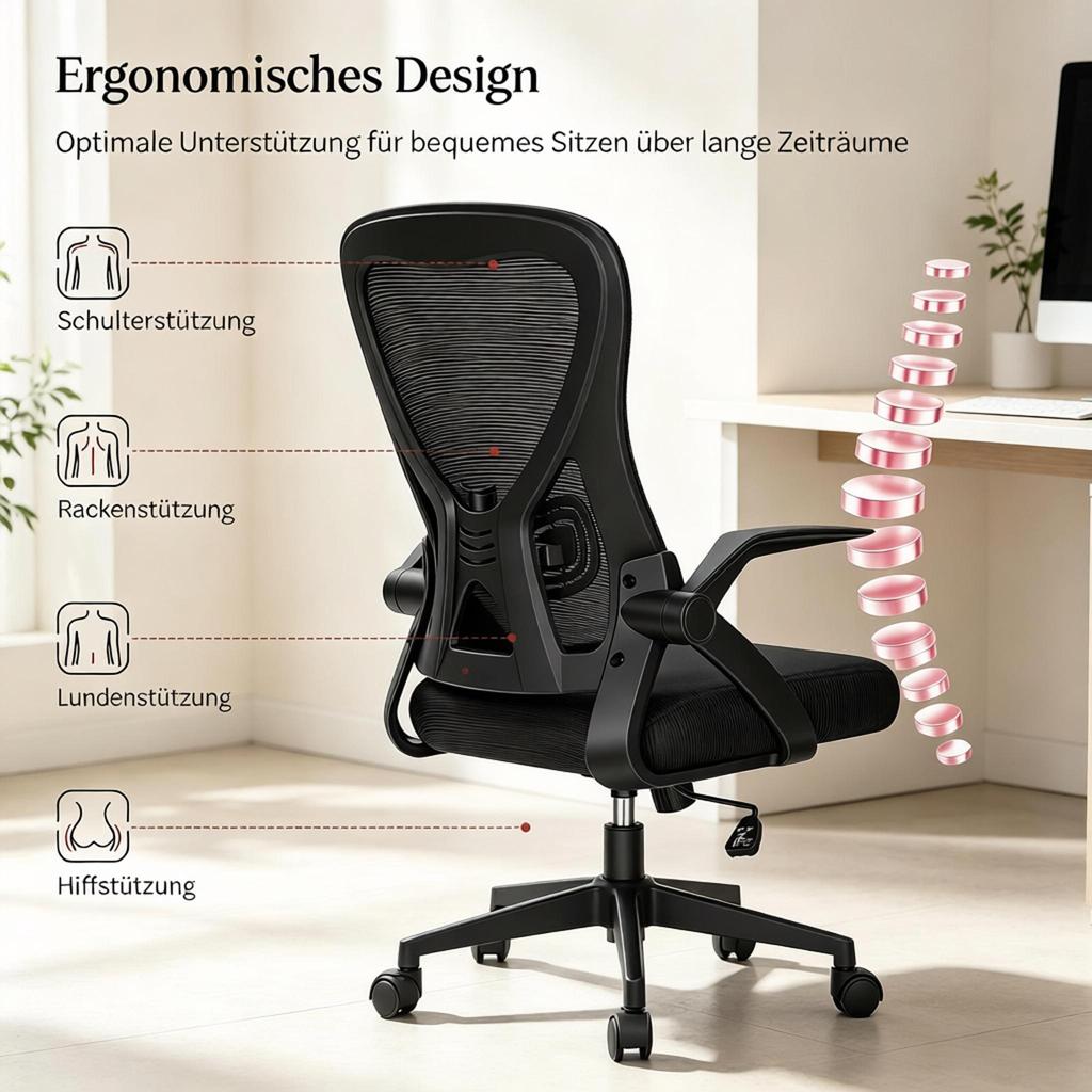 Comfortable Swivel Chair, Ergonomic Office Chair with Adjustable Backrest, Modern Workplace Chair, Versatile Desk Chair (only with 1pc desk chair)