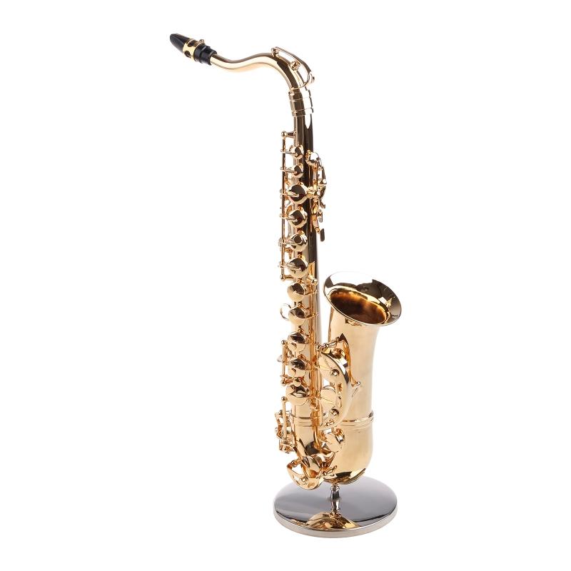 Mini Musical Instrument Miniature Dollhouse Model Mini Alto Saxophone Model