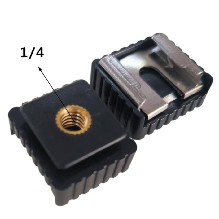 Hot Shoe Bracket Mount Adapter 1/4" Screw For Studio SpeedliteTripod SC-6 SC6