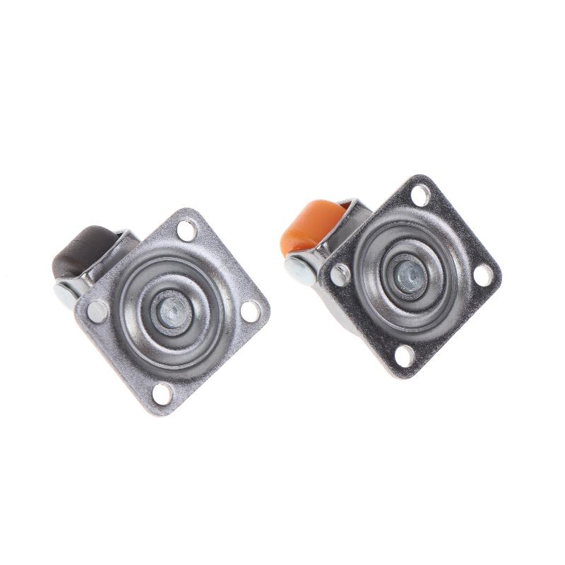 4Pcs Universal Wheel Furniture Caster Soft Rubber 360 Degree Rotation Heavy Duty Casters For Trash Storage Boxes