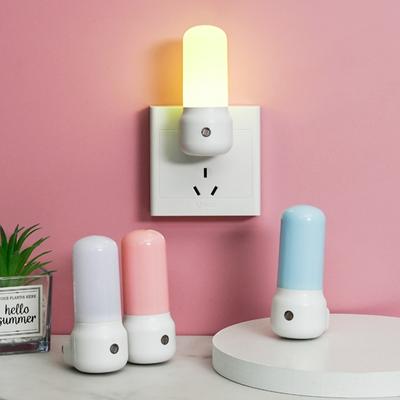 Senzorové LED noční světlo 220V Mini noční osvětlení do dětského pokoje svítidlo do chodby