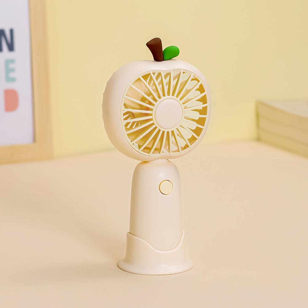 

2025 Creative Cartoon Mini Handheld Small Fan Desktop USB Charging Portable Student Gift Fruit Fan Summer Cool Essential