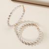 Elegant Retro Style Hoop Earrings Luxury Temperament Faux Pearl Circle Earrings For Women Unique New Design Ear Buckles Jewelry