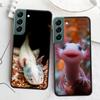Smiling Salamander Phone Case For Samsung Galaxy S22 S25 Ultra S21 S10 Plus S26 Edge S20 S23 S24 FE Cover Silicone Soft TPU