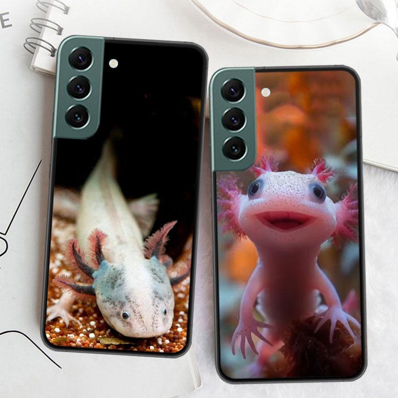 Smiling Salamander Phone Case For Samsung Galaxy S22 S25 Ultra S21 S10 Plus S26 Edge S20 S23 S24 FE Cover Silicone Soft TPU