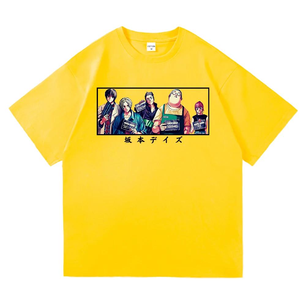 Summer 100% Cotton Comfortable Men's T-shirt Japanese Anime Pattern T-shirt Outdoor Leisure Loose Street T-shirt