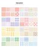 60 Rolls of Japanese Paper Notebook Set - Fresh Checkered Salt Series for Beginners, DIY Material & Notebook Tape