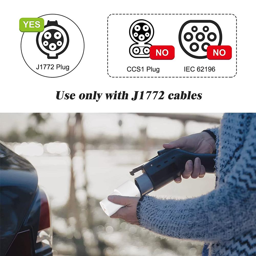 Type1 J1772 To Tesla Electric Vehicle Charging Adapter for EV Charger Connector EVSE Conversion Gun Socket for Model X Y 3