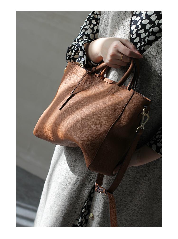 

Luxury Women Handbag 100% Real Cow Leather Temperament Single Shoulder Messenger Bag Stuitable For Commuting 30x23x10cm