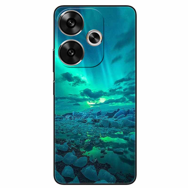For Xiaomi Redmi 13 Case Animals Painted Black Silicone TPU Soft Bumpers for Redmi 13 4G 5G Redmi13 Phone Cover Protect Capa