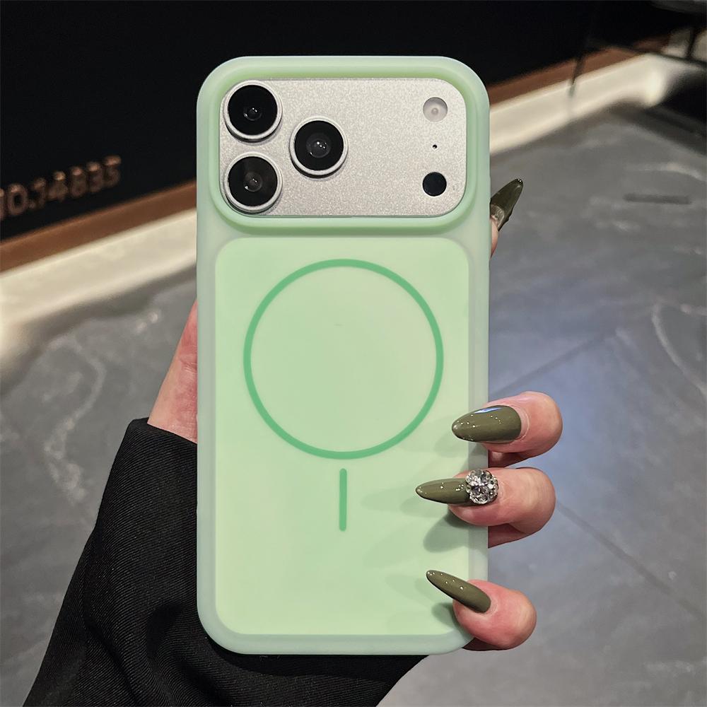 Jelly Silicone Magnetic Case For iPhone 17 Pro Max 16 15 Pro Matte Shockproof For Magsafe Wireless Charging Candy Colors Cover