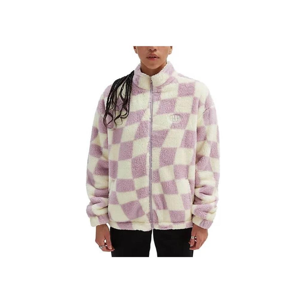 Vans Plaid Windbreaker Loose Casual Woven Jacket Women jackets Purple VN000A6PC7S