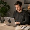 Flexible Gooseneck Clip-on Fill Light Even Lighting Portable Mini Reading Lamp  Video Shooting