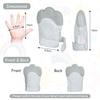Baby Teething Mittens 2 Pack, Silicone Teething Gloves Toys for Infants 0-6 Months, Soothe Sore Gums, BPA Free, Gray Dots