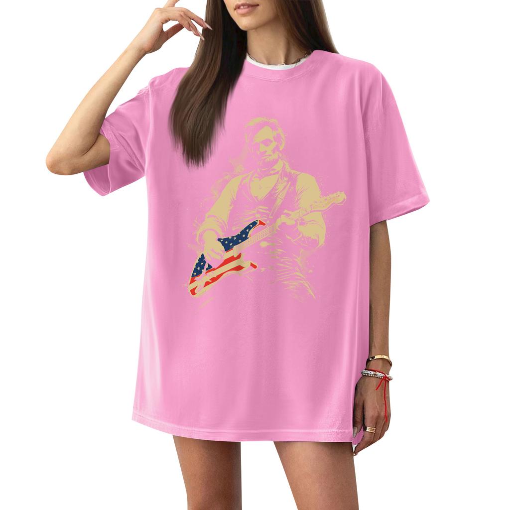 Women's Casual Letter Print Short-sleeved Top T-shirt