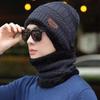 Knitted Thermal Knitted Gloves Winter Warm Wool Hat Glove Hat Scarf Set  Outdoor Activities