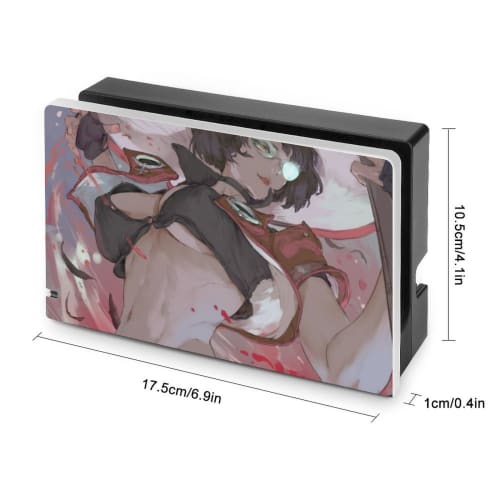 Guilty Gear Ina Switch Dock Cover, Switch Base Protective Shell, Stylish, Slim, Lightweight, Protective Case for Switch Dock, Console Storage, Easy In