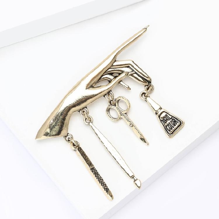 Nail Polishing Tools Set Tassels Badge Punk Jewelry Accessory For Denims Jacket Clothes Corsage Accessories