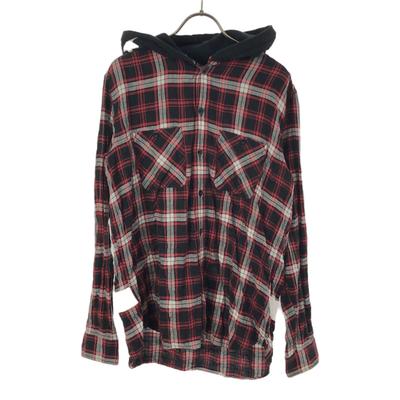 Uniform Experiment Made In Japan Check Long Sleeve Hooded Cotton Shirt 1 Men's Used