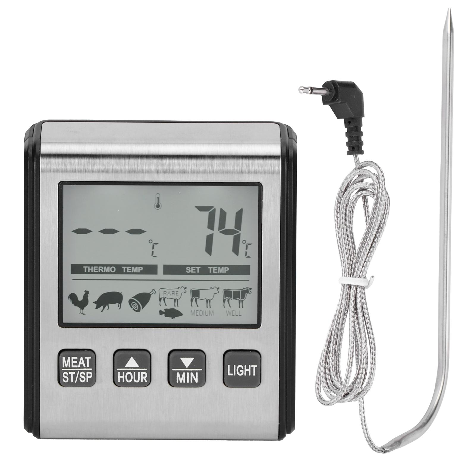 

Digital Barbecue Food Thermometer Temperature Alarm BBQ Folding Probe Meat Thermometer