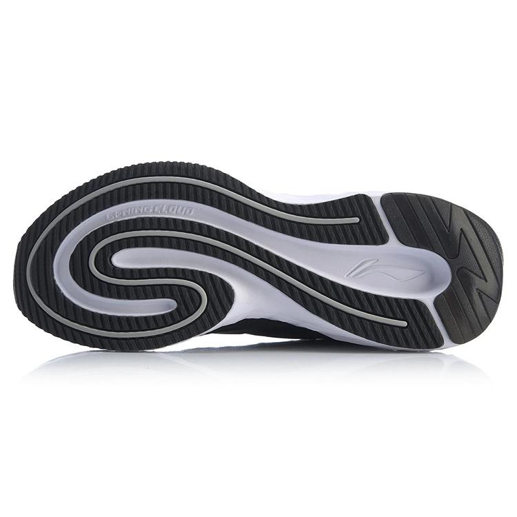 New LINING Cloud Five Generations SHIELD Running Shoes Men Low Top Black/Gray ARSS093-2