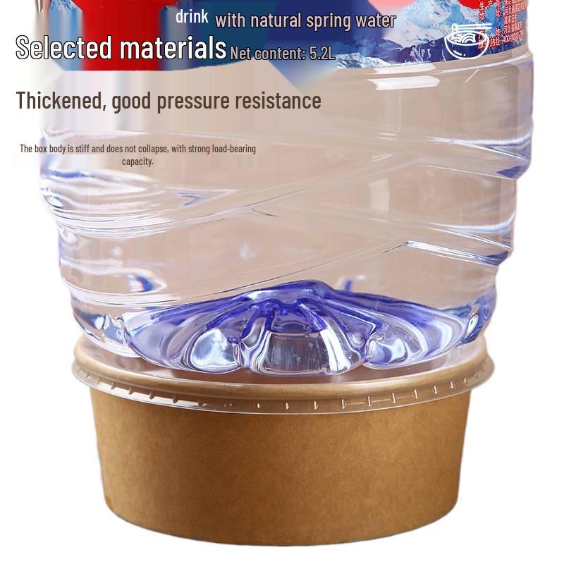 High-Temperature Resistant Disposable Noodle Bowl & Chopstick Set - Food-Grade Kraft Paper Bowl for Quick Meals