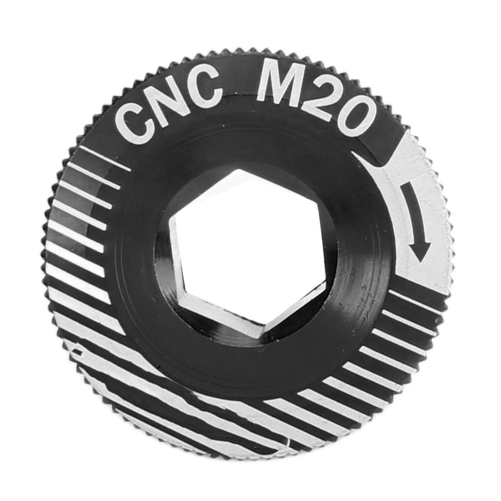 Fahrrad Kurbelarmschrauben Aluminiumlegierung M20 Kurbelbefestigungsschraube Fahrrad Kurbelgarnitur Armbolzen M20 Schwarz