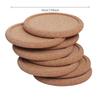 Cork Round Wooden Coasters Set Coffee Cup Mat Drink Tea Pad Placemats Wine Table Mats Decor  (No Box)
