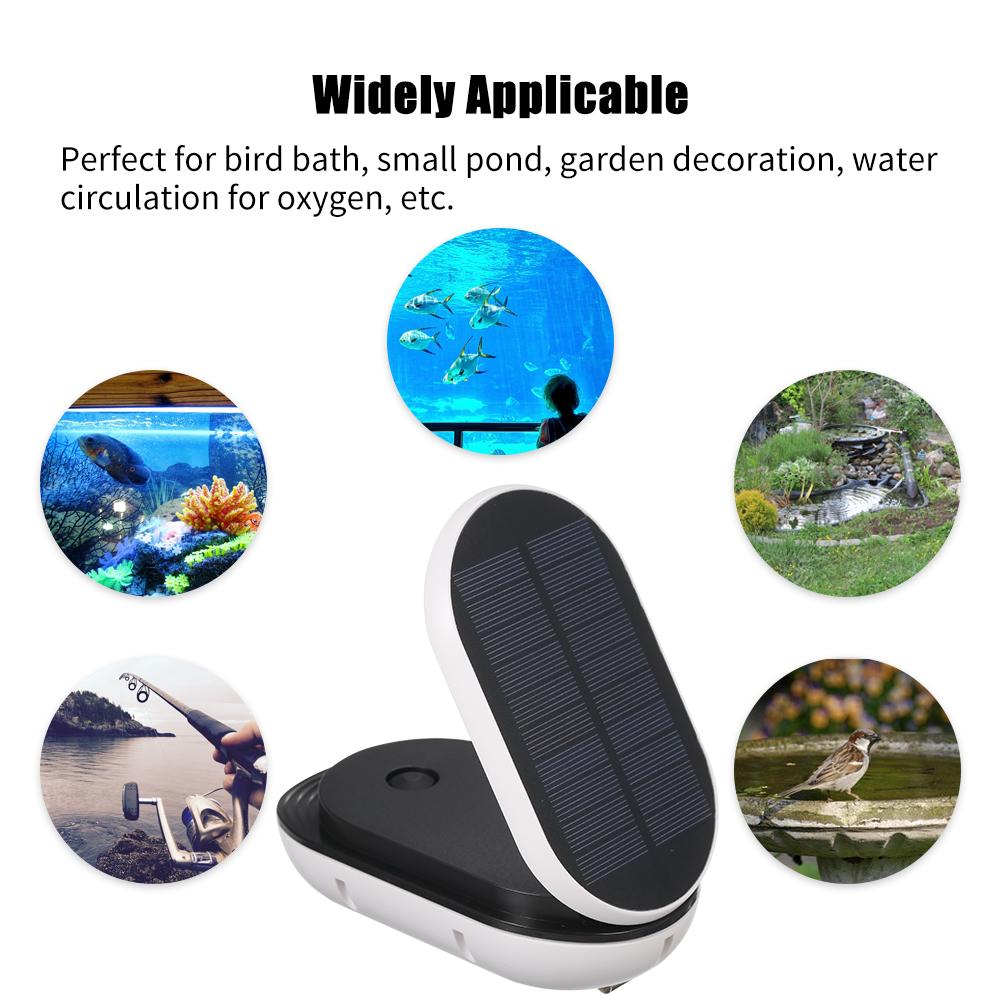 Solar Power Oxygen Pump Fish Tank Oxygenator Aquarium Oxygen Aerator Pond Aerator Air Pump Fishing
