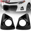 Car Front Left Right Fog Light Lamp Trim Cover Bezel Frame for Toyota Corolla S 2014 2015 2016 Parts Replacement Glossy Black