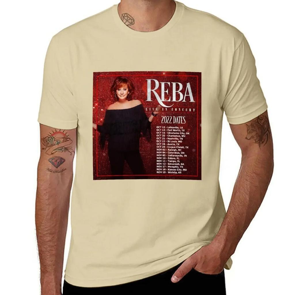 Reba Tour 2022 - 2023 Locations and Dates T-Shirt tees Aesthetic clothing mens t shirts casual stylish