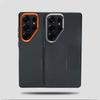Carbon Fiber Texture Magnetic Charge Case For Samsung Galaxy S26 S25 S24 S23 Ultra Anti-fall Matte Alloy Lens Protector Cover