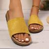 Fashion Women Shoes 2025 Summer Cork Clogs Slippers for Women Plus Size Open Toe Flat Heels Sandals Woman Comfort Non Slip Clogs Sandles