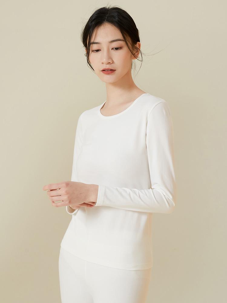 Women's Slim Fit Cotton Thermal Underwear Set for Autumn and Spring
