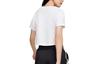 Nike Crop Tops Women's White Crew Neck Moderate DB3873-100