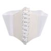 Women Vintage Embroidered Corset Belt Elastic Waistband Girdle Rivet Decor Bandaged Dress Accessory