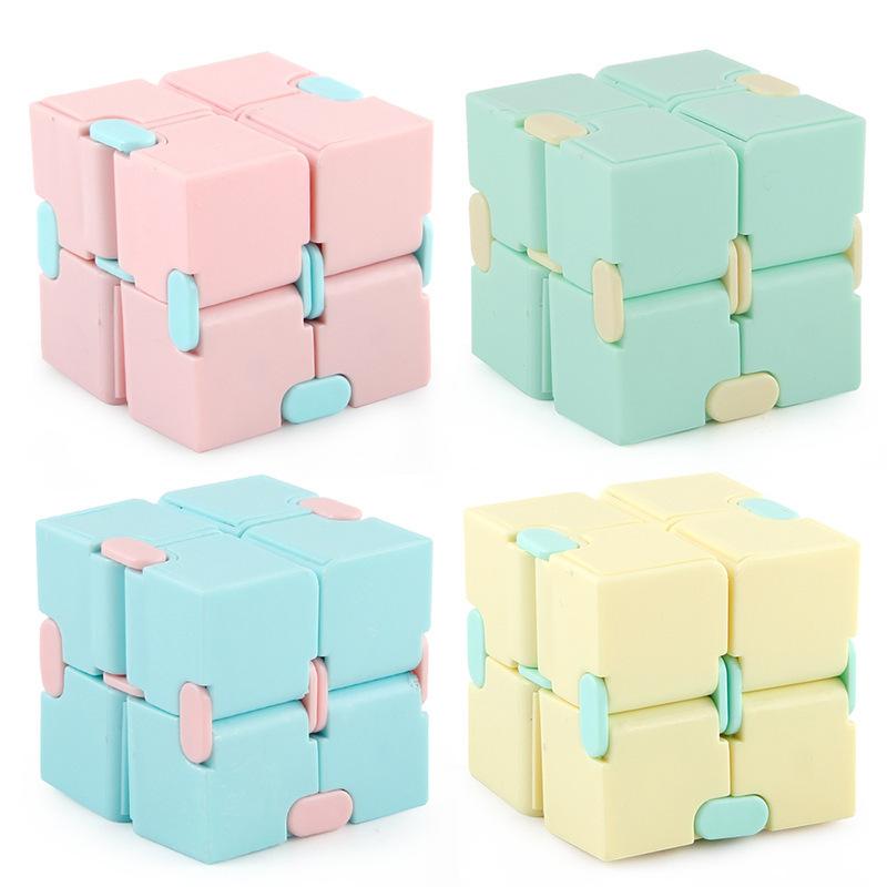 Hot Magic Puzzle Cube Anti Stress Relief Toys For Adults Infinite Flip Funny Cube Sensory Toys For Children Special Needs Gifts