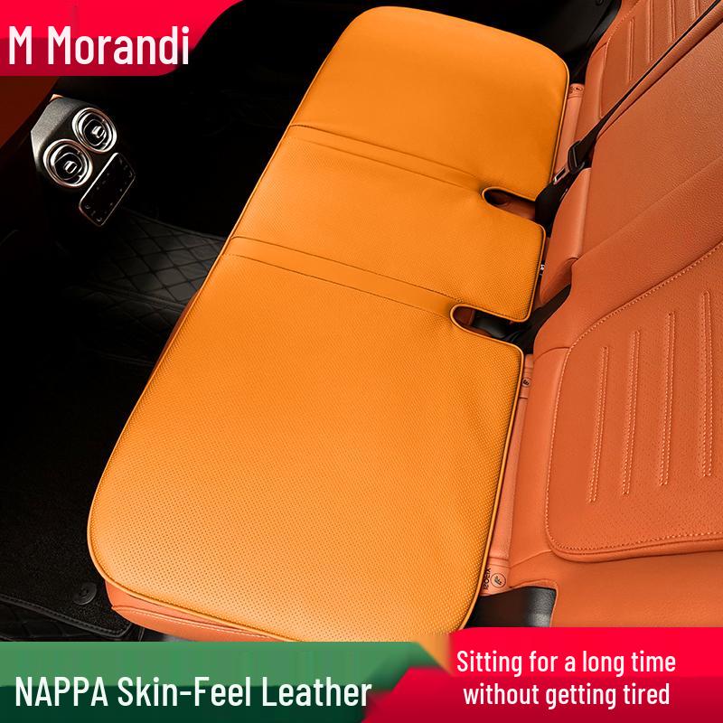 Morandi Nappa Leather All-Season Car Seat Cushion for Mercedes-Benz E-Class/C-Class/GLC/GLB/GLE