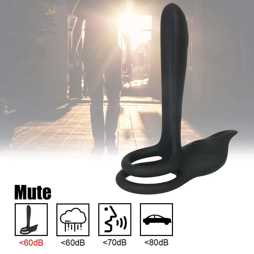 Vagina G Spot Massager With Cock Penis Ring 10 Speeds Masturbation Vibrator Sex Toys For Couple Men Women Adult Products