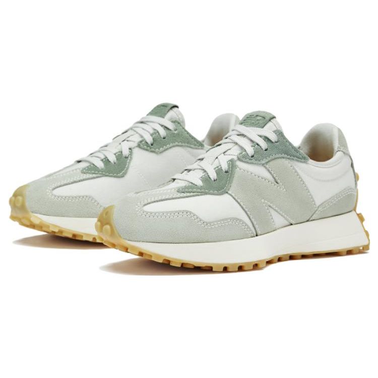 New Balance Nb 327 Retro Fabric Leather Low Top Casual Running Shoes Women Sneaker Light-Green WS327ZAU