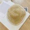 Breathable Straw Fisherman Hat Foldable Hollow Beach Cap Fashion Bucket Hat  for Spring Summer