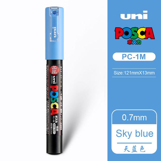 Uni POSCA Marker Farbstift, 39 Farben PC-5M/44 PC-3M/36 PC-1M, Acryl Steinmalerei Zeichnen Graffitti Marker Kunstbedarf