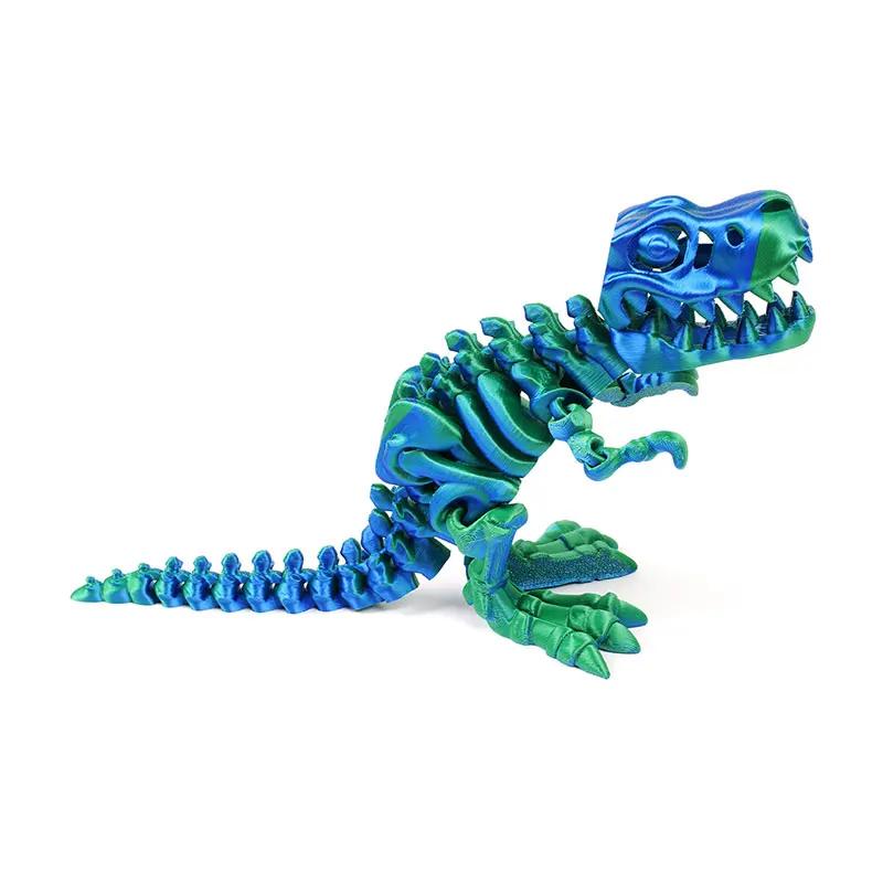 3D Printed Dragon Dinosaur Model Joints Can Move Freely Desktop Craft Ornament Gifts for Kids For Landscaping Decoration