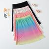 Girls' Half Length Skirt Summer New Style Girls' Versatile Short Skirt Mid To Large Children's Summer Dress Pleated Skirt