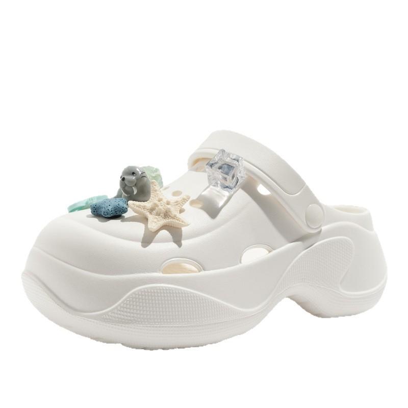 Round ball colored woven bubble shoelaces, casual shoes, slippers, hole shoes, flower shoes, breathable and non-slip soft soles