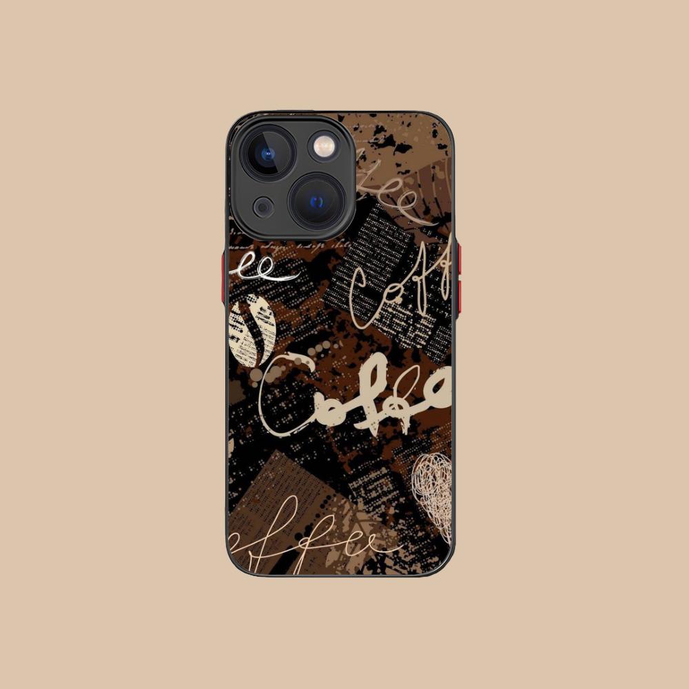Coffee Beans Silicone Mobile Phone Case for iPhone 17 16 15 14 13 12 11 X XR XS Air Pro Max Plus Mini Colorful Cover