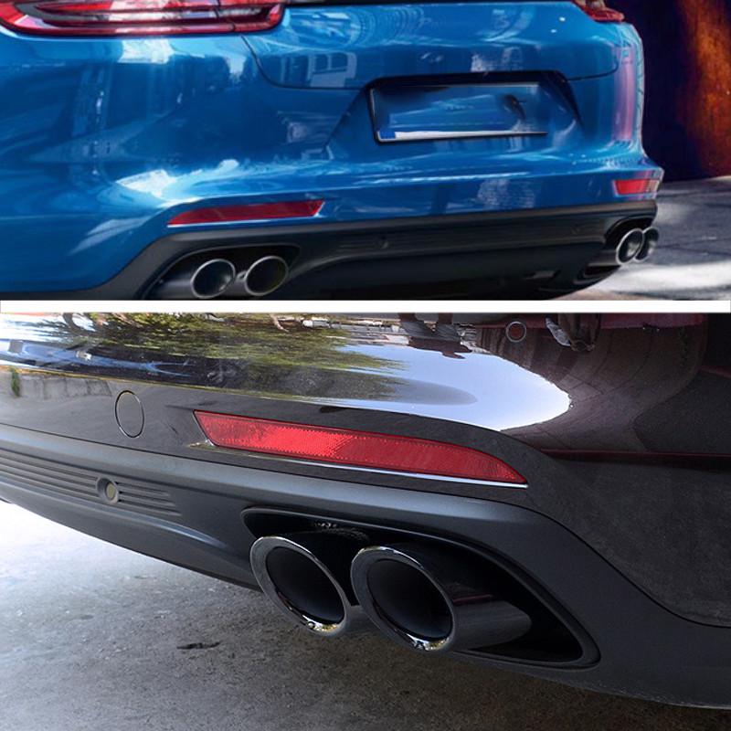 Stainless Steel Tailpipe Tip for 2017-2021 Porsche Panamera 971 Exhaust Modification