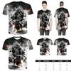 Fashion Men Funny Skull 3d Print T-shirt With Casual Crew Neck And Short Sleeves