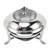 Chafing Dish Buffet Set Round Buffet Warmer with Lid Stainless Steel Fuel Heating Portable Catering